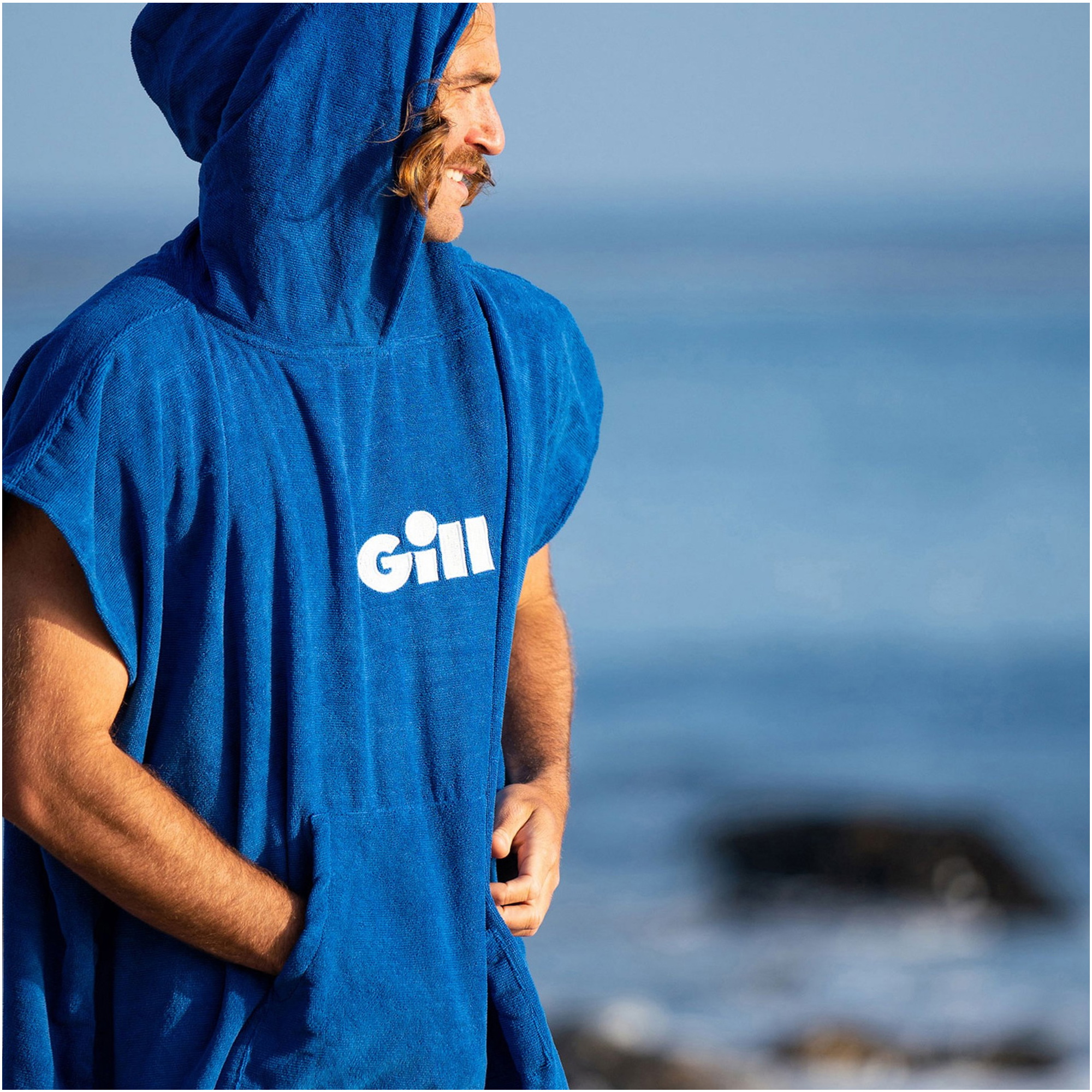 2026 Gill Hooded Towel Changing Robe / Poncho 5022 - Blue